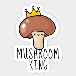 Mushroom King Funny Sticker